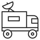 Broadcast van icon