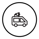 Broadcast van icon