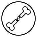 Broken bone icon