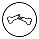 Broken bone icon