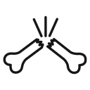 Broken bone icon