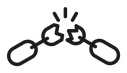 Broken chain icon