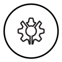 Broken gear icon