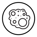 Bubbles and foam icon