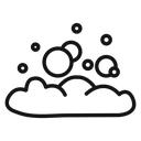 Bubbles and foam icon