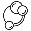 Bubbles and foam Black Outline icon