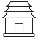 Buddhist temple icon