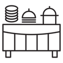 Buffet table icon