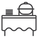 Buffet table 3 icon