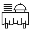 Buffet table icon