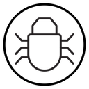 Bug Circle Badge icon