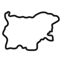 Bulgaria map icon