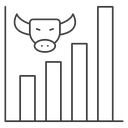 Bull market icon