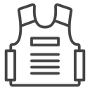 Bulletproof vest 3 icon