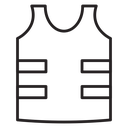 Bulletproof vest icon
