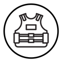 Bulletproof vest icon
