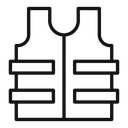 Bulletproof vest icon