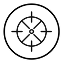 Bulls eye pointer icon