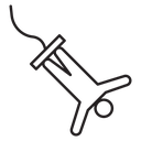 Bungee jumping icon