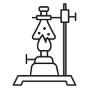 Burner boiling chemical icon