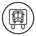 Bus sign icon