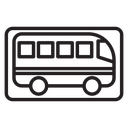Bus sign icon