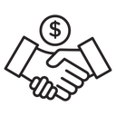 Business deal icon