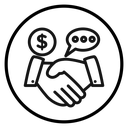 Business Deal Handshake icon