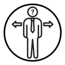 Business Decision Confusion icon