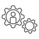 Business development Black Outline icon