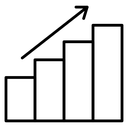 Business Growth Bar Chart icon