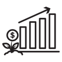 Business Investments growth icon