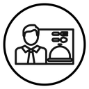 Business Lunch Waiter Cloche icon