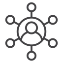 Business networking icon