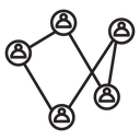 Business networking icon