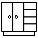 Cabinet Black Outline icon