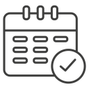 Calendar check icon