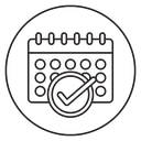 Calendar check icon