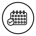 Calendar check icon
