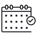 Calendar check 3 icon