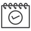 Calendar Check Circle Black Outline icon