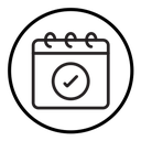 Calendar check icon