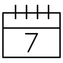 Calendar Day Seven icon