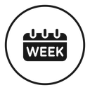 Calendar week icon