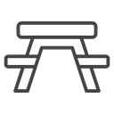 Camp table icon