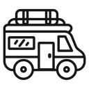 Camping car icon
