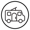 Camping car icon