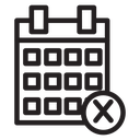 Cancel event icon