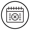 Cancel event icon