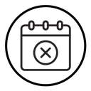 Cancel event icon